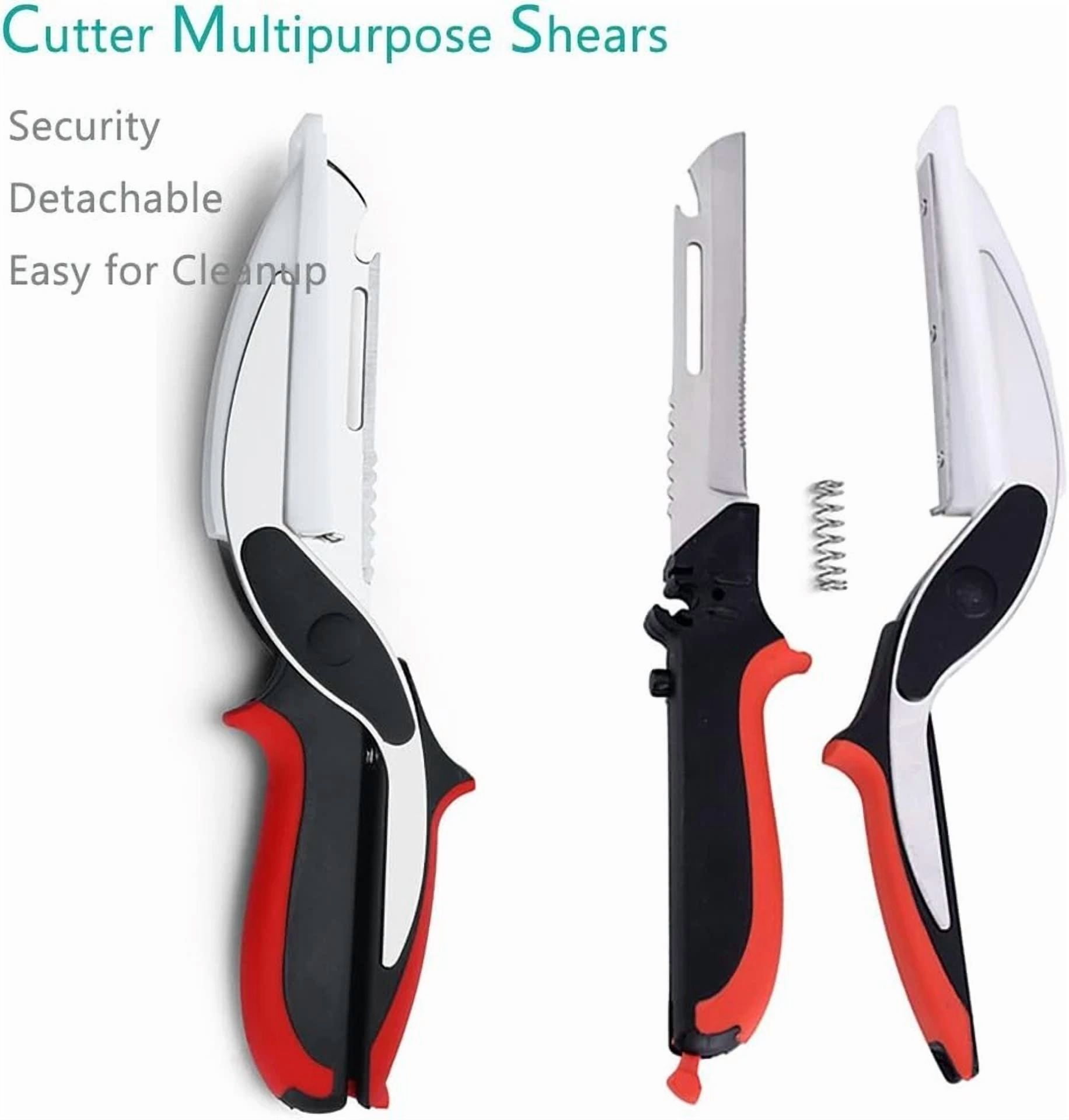CIRCLE- Multipurpose Kitchen Scissors With Built-In Cutting Board And Safety Latch