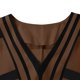 thumbnail image 4 of Vestido de Verano Casual Mujeres Lino V-Cuello Impreso a Rayas de la Mitad de la Manga Suelto Relajado Vacaciones Playa Tanque Capa Superior Midi, 4 of 8