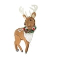 thumbnail image 2 of 8" Brown and White Spot Reindeer with Antlers Christmas Ornament, 2 of 2