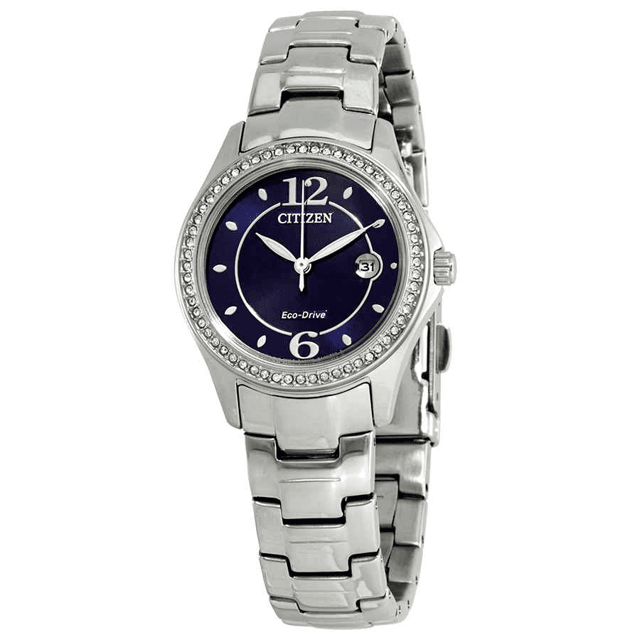 Citizen Women s Swarovski Crystal Watch Eco Drive Water Resistant FE1140 86L Walmart