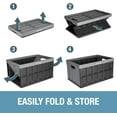 thumbnail image 4 of CleverMade 3 Pack Stackable Collapsible Storage Bin No Lids - 16 gal Ocean, 4 of 9