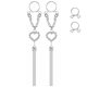 thumbnail image 1 of Anillo de pecho falso con borlas ajustables para perforar el pezón, joyería corporal, 1 of 6