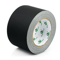 BOMEI PACK 1 Pack Black Gaffer Tape 3inch x 30yds Matte Non-Reflective No Residue Hand Tear Stage Tape