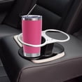 thumbnail image 3 of 48pack 20oz magenta insulted tumblers stainless steel cup Tumbler Bulk with push Lid, and metal straw powder coated coffee cup for cold and hot drinking, 3 of 5