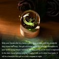 thumbnail image 2 of Luz nocturna IFOLAINA Moon Fairy, bola de cristal de 60 mm con base, 2 of 7