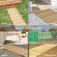 thumbnail image 4 of Outsunny Sentier de Jardin en Bois de 47 Pouces, Allée Extérieure, Fini Bois Naturel, 4 of 10