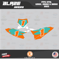 thumbnail image 3 of Kalair GFX Graphics Kit for KTM Motorcross 2-Stroke 125SX,250SX and 300SX (2023) Blaze Series, 3 of 5
