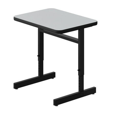 Adjustable Height  High-Pressure Top Computer/Student Desks Gray Wood Laminate