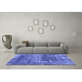 thumbnail image 3 of Ahgly Company Machine Washable Indoor Rectangle Abstract Blue Modern Area Rugs, 5' x 7', 3 of 4