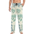 thumbnail image 4 of Tropical Palm Leaves Ghost Pajama Pants, Men's Lounge Pants Light with Drawstring and Pockets, Christmas New Year Birthday Father's Day Gifts, Medium, 4 of 7