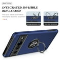 thumbnail image 2 of Allytech Google Pixel 9A Case with Ring Holder Stand, Shockproof Magnetic Cover Compatible with Car Mount Drop Protection Back Cover for Google Pixel 9A - Blue, 2 of 7