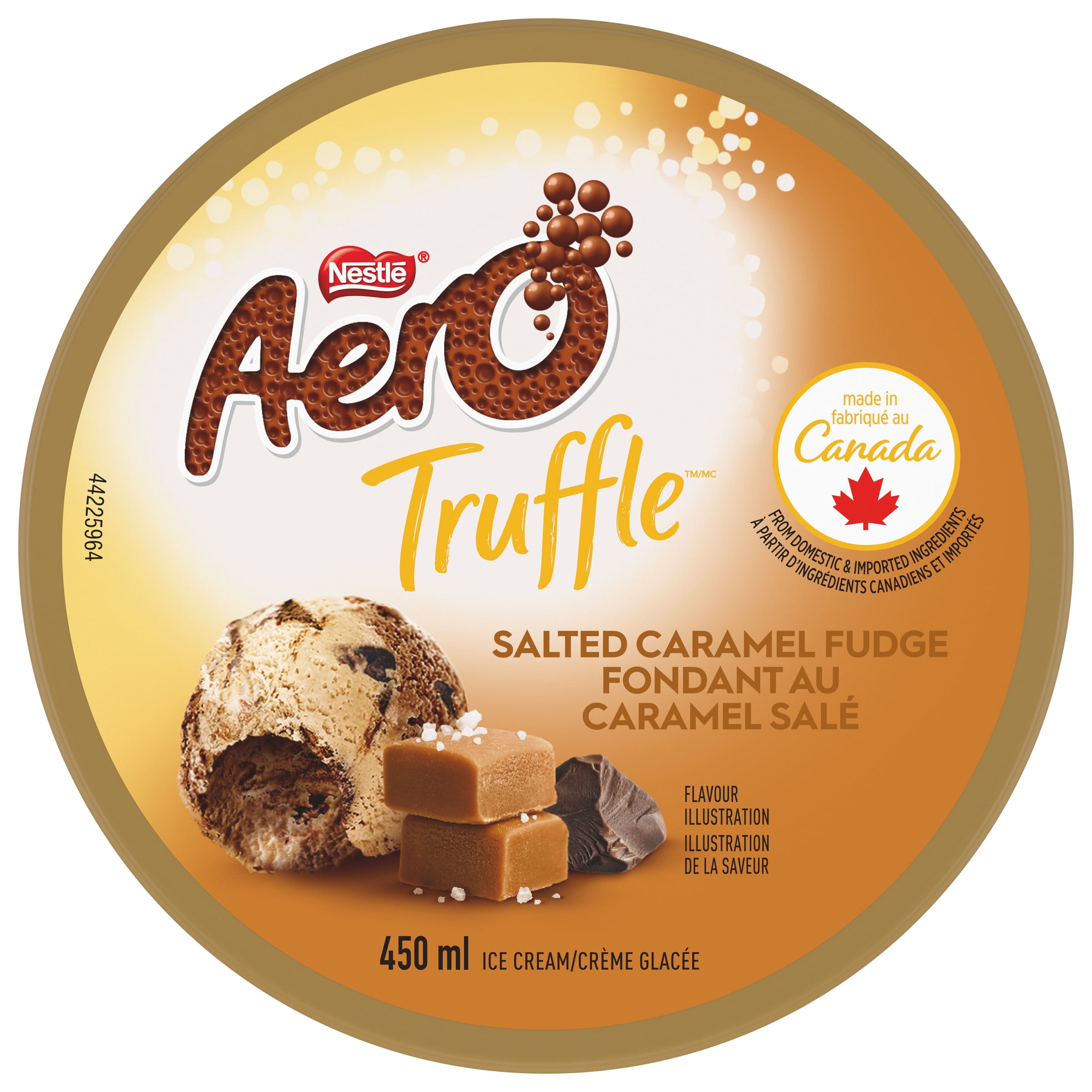 AERO Truffle Salted Caramel Ice Cream Tub, 450 ML