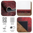thumbnail image 4 of Keen Home Design Machine Washable Area Rugs with Non-slip Backing, Ideal for Hallway, Living Room, Bedroom, Kitchen and Laundry Room, Vintage Moroccan and Low Pile Rug - ( 4' x 6' ), 4 of 9