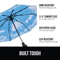 thumbnail image 3 of GORILLA GRIP Wind and Tear Resistant Compact Rain Umbrella, 11.5 inch Compact Size, Sky Blue, 3 of 10