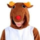 thumbnail image 4 of Pijamas de dibujos animados de ciervo sika de Papá Noel para hombres y mujeres, ropa bonita y cálida para el hogar, forro polar con ciervo navideño, 4 of 6