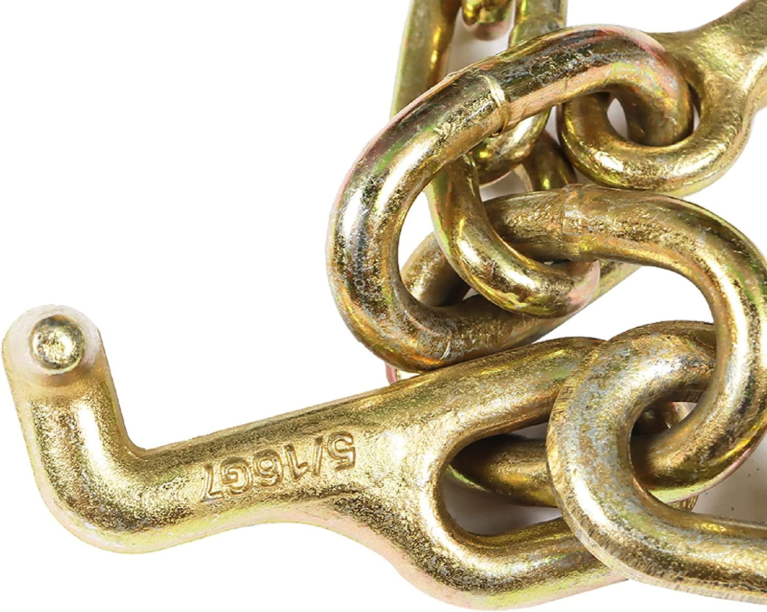 EPOTOOR V-Chain Bridle w/ 8" Medium J Hooks, T- Hook & J-Hook w/Grab Hooks 5/16''x3' G70