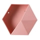 thumbnail image 2 of Billuyoard Estante de pared Hexagonal, estante de almacenamiento geométrico, estilo nórdico, sin perforaciones, soporte de baño Simple, libros, Almacenamiento y organización del hogar Rosa, 2 of 6