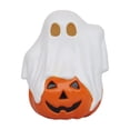 thumbnail image 2 of Hyknon Halloween LED Decor Light, Ghost Pumpkin Hanging Lamp, Skull Embossed Electronic Candle Light, Spooky Figurine Ambient Lamp, Battery Operated Table Hanging Ornament for Halloween Party ( A ), 2 of 7