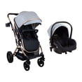 thumbnail image 2 of Bebesit Travel System Vox Gris Rose Gold | Cochecito 3 en 1 con Modo Moisés y Paseo | Silla de Auto Reversible de 0 a 13 Kg | Capota UV+50 | Ruedas Todo Terreno | Compacto y Ligero, 2 of 14