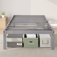 thumbnail image 3 of Merrland 14" Twin Size Metal Platform Bed Frame with Under-bed Storage, Heavy-duty, No Box Spring Needed, Easy Assembly, Grey, 3 of 10