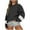 Black 9, variant on Henpk Sweatshirts for Women Oversized Fall Winter Sweatshirts Long Sleeve Crew Neck Shirts Tunic Tops Pullover Solid Color Hoodies for Women Buttons Casual Loose Basic Trendy Black L