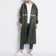 thumbnail image 1 of Chubasquero largo, chubasquero largo, chaqueta de lluvia larga gruesa, capa de lluvia, diseño elevado, 1 of 5