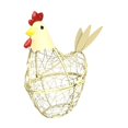 thumbnail image 2 of Organizador de almacenamiento de alimentos para huevos, estilo rústico, de hierro forjado, para encimera de cocina. amarillo, 2 of 9