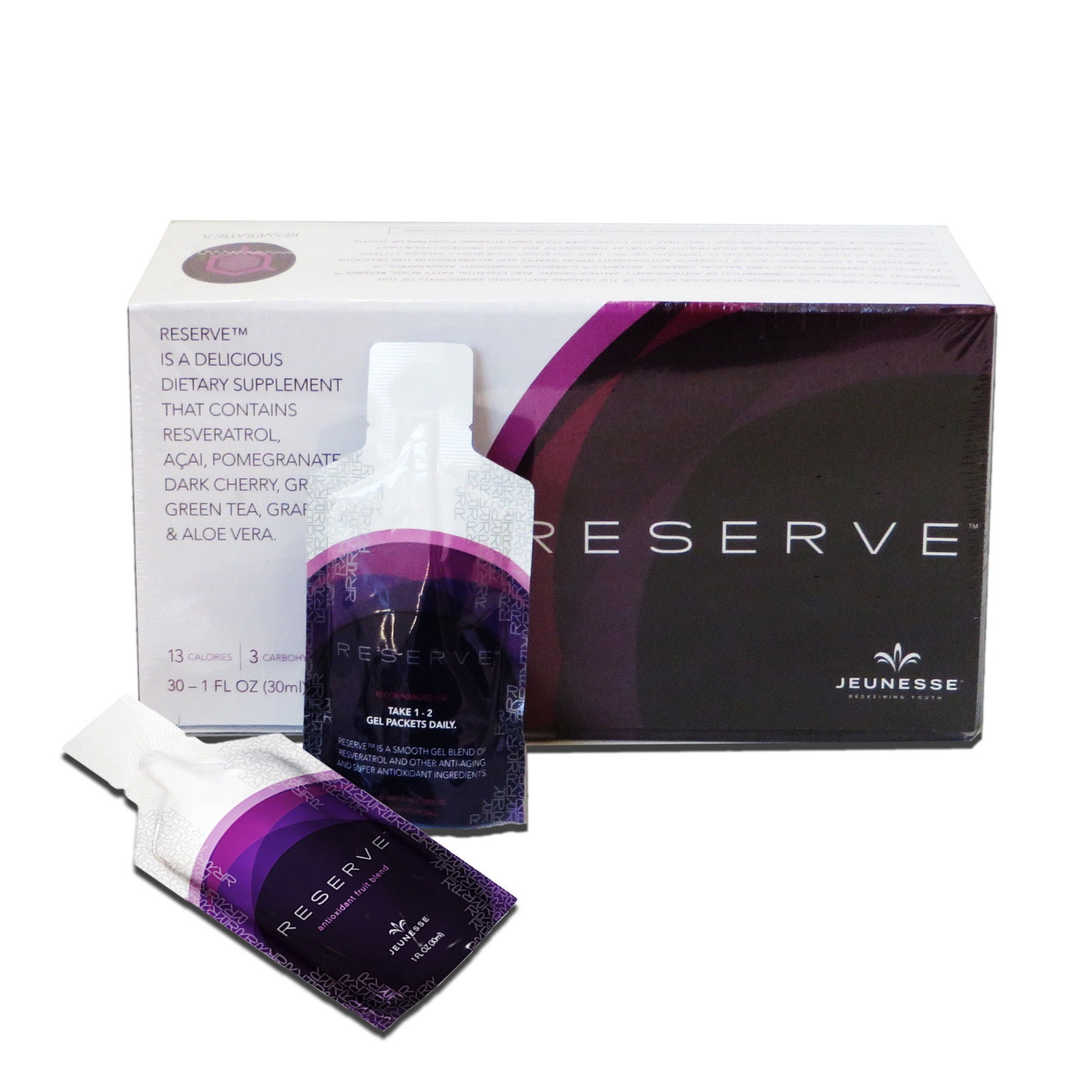 Jeunesse Reserve Antioxidant Fruit Blend 30 Gel packets per box
