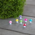 thumbnail image 3 of Yuarrent 100 Uds. Figuras en miniatura de setas de jardín, decoración, microsimulación, adornos artesanales, modelo moderno a la moda Decoración del hogar, 3 of 6