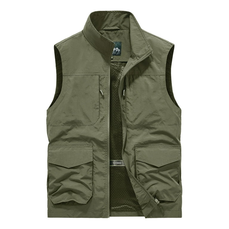 jjayotai Mens Coat Jacket Clearance Men's Sleeveless Quick-drying