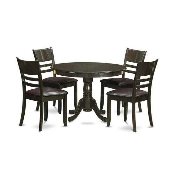 East West Furniture 5  Pc  small  Kitchen  Table  and  Chairs  set-Dining  Table  and  4  dinette  Chairs