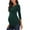 Green, variant on ShomPort Plus Size Maternity Clothes Women's Maternity Tops 3/4 Sleeve Round Neck Front Pleat Peplum Tunic Top Pregnancy Shirts