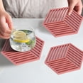 thumbnail image 4 of Tapete de mesa ANGGREK 4 Uds posavasos aislamiento térmico, 4 of 8