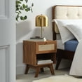 thumbnail image 2 of Nightstand Side End Table, Walnut, Wood, Bedroom Living, Modern Contemporary HB35710, 2 of 7