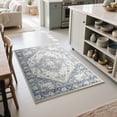 thumbnail image 2 of Homore Vintage Boho Oriental Medallion Area Rug, 2' x 3', Off-White, 2 of 8