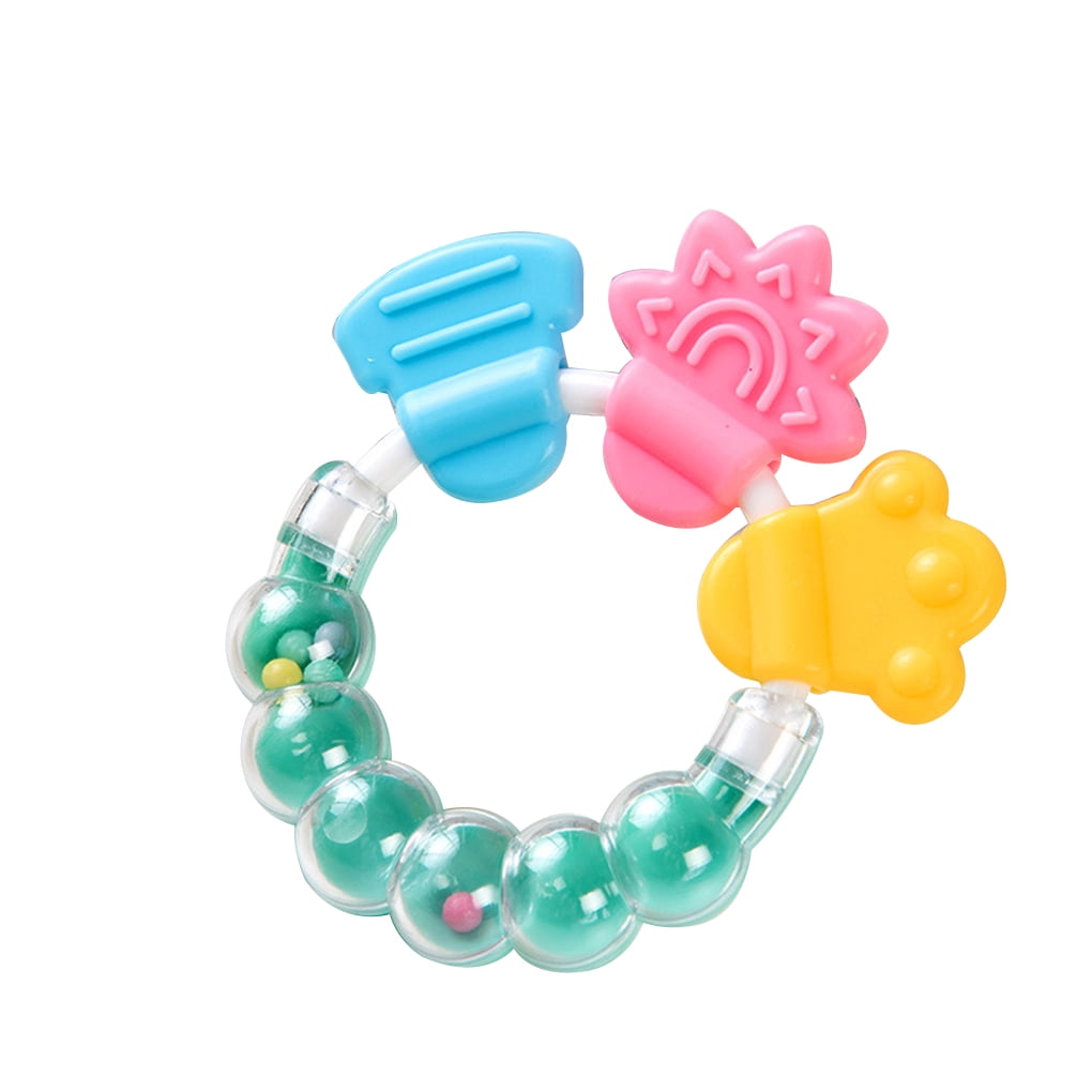 Handbell Shaped Baby Infants Teethers Newborn Toddler Teething Stick