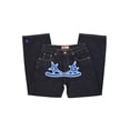 thumbnail image 3 of PROTECT Y2k - Pantalones vaqueros con estampado de estrellas cruzadas y estilo hip hop, estilo gótico, retro, holgados, azules y negros, para hombre, estilo punk, rectos, ropa de calle, 3 of 5