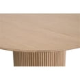 thumbnail image 3 of Pemberly Row Contemporary 54" Round Pedestal Dining Table in Natural Oak, 3 of 5
