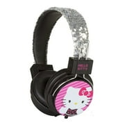 Sakar Hello Kitty Sequined Headphones, Pink