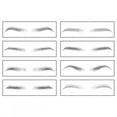 thumbnail image 4 of Temporary Brow ,  Brows 8pcs Breathable  Tool Stick On Eyebrows, For Eyebrow Girl, 4 of 8