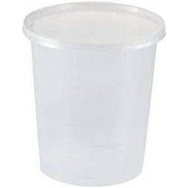 32HD(50PCS), 32 Oz Clear Plastic Soup/Food Containers with Lids