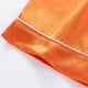 thumbnail image 5 of Odeerbi 1-8 Años Niños Niñas Pijama de Satén Con Solapa Entallada Camisa de Manga Larga Conjunto de Pantalones Suave Ropa de Dormir de Dos Piezas Pijama de Dos Piezas, 5 of 9