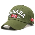 thumbnail image 7 of New Summer Men's Baseball Cap Hip Hop Embroidery Letter Canada Cap Ladies Men's Hombre Hat Casual Hip-hop Hat Canada Dad Hat Maple Leaf Flag Cap Embroidered Unisex, 7 of 7