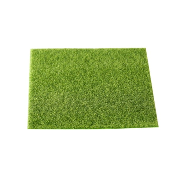Artificial Grass Mat Square Turf Patch for DIY Lawn Decoration, Mini Faux Grass Mat for Dollhouse, Garden, Balcony and Pet Area