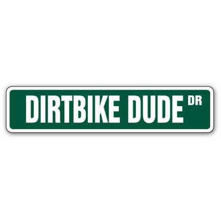 DIRTBIKE DUDE Street Decal motocross dirt bike racing bicycle | Indoor/Outdoor |  7