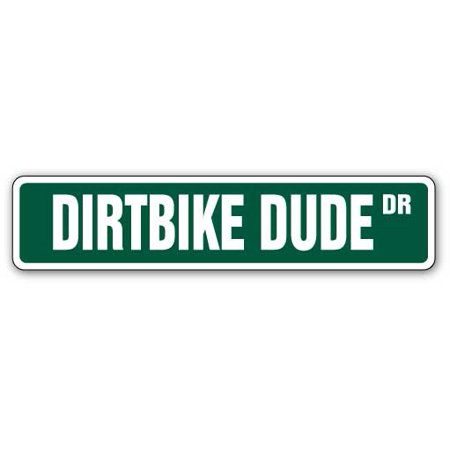 Unisex Street Bikes - DIRTBIKE DUDE Street Decal motocross dirt bike racing bicycle | Indoor/Outdoor | 7