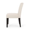 thumbnail image 2 of GDF Studio Pocatello Contemporary Fabric Upholstered Dining Chairs, Set of 2, Beige and Espresso, 2 of 8