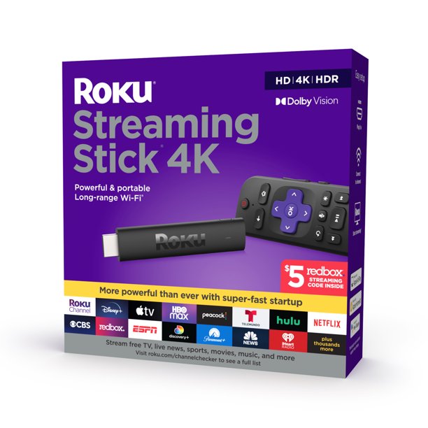 Roku Streaming Stick 4K 2021 Streaming Device 4K/HDR/Dolby Vision with