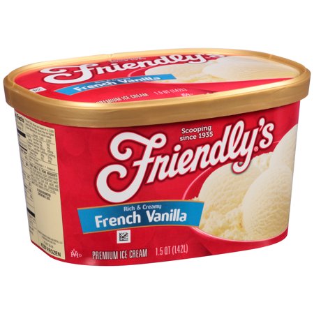 Friendly's French Vanilla Ice Cream 1.5 qt. Carton ...