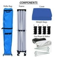 thumbnail image 3 of King Canopy Festival 10'x10' Instant Pop up Canopy with Weight Bags, 1-Inch Steel Frame, Blue, 3 of 8